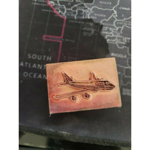 Melissa & Doug Rubber Ink‎ Stamp Wood Mounted Craft Airplane Jet Plane - Picture 4 of 8